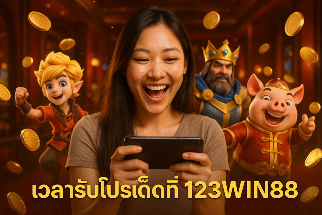 เวลารับโปรเด็ดที่ 123WIN88