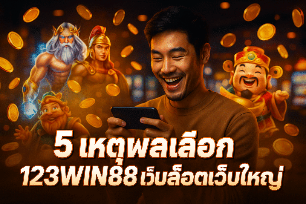 5 เหตุผลเลือก 123WIN88 เว็บสล็อตเว็บใหญ่