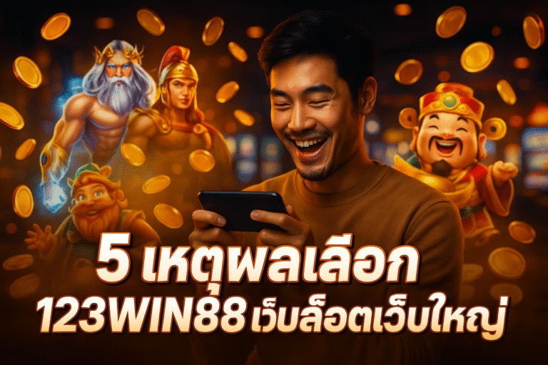 5 เหตุผลเลือก 123WIN88 เว็บสล็อตเว็บใหญ่
