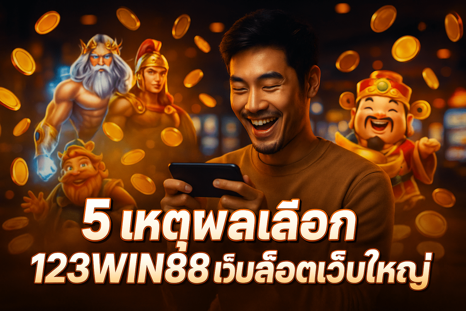 5 เหตุผลเลือก 123WIN88 เว็บสล็อตเว็บใหญ่